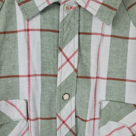 Artful Dodger Men Snap Button Long Sleeve Plaid Shirt Size 4XL - Picture 7 of 12
